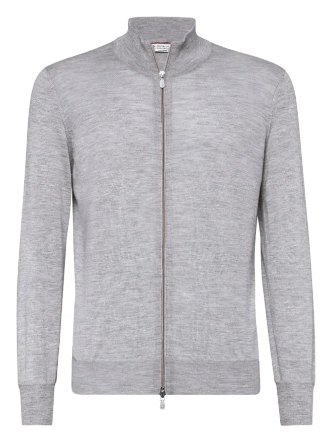 Brunello Cucinelli Brunello Cucinelli ジップアップ カシミア・シルク ジャンパーの商品画像