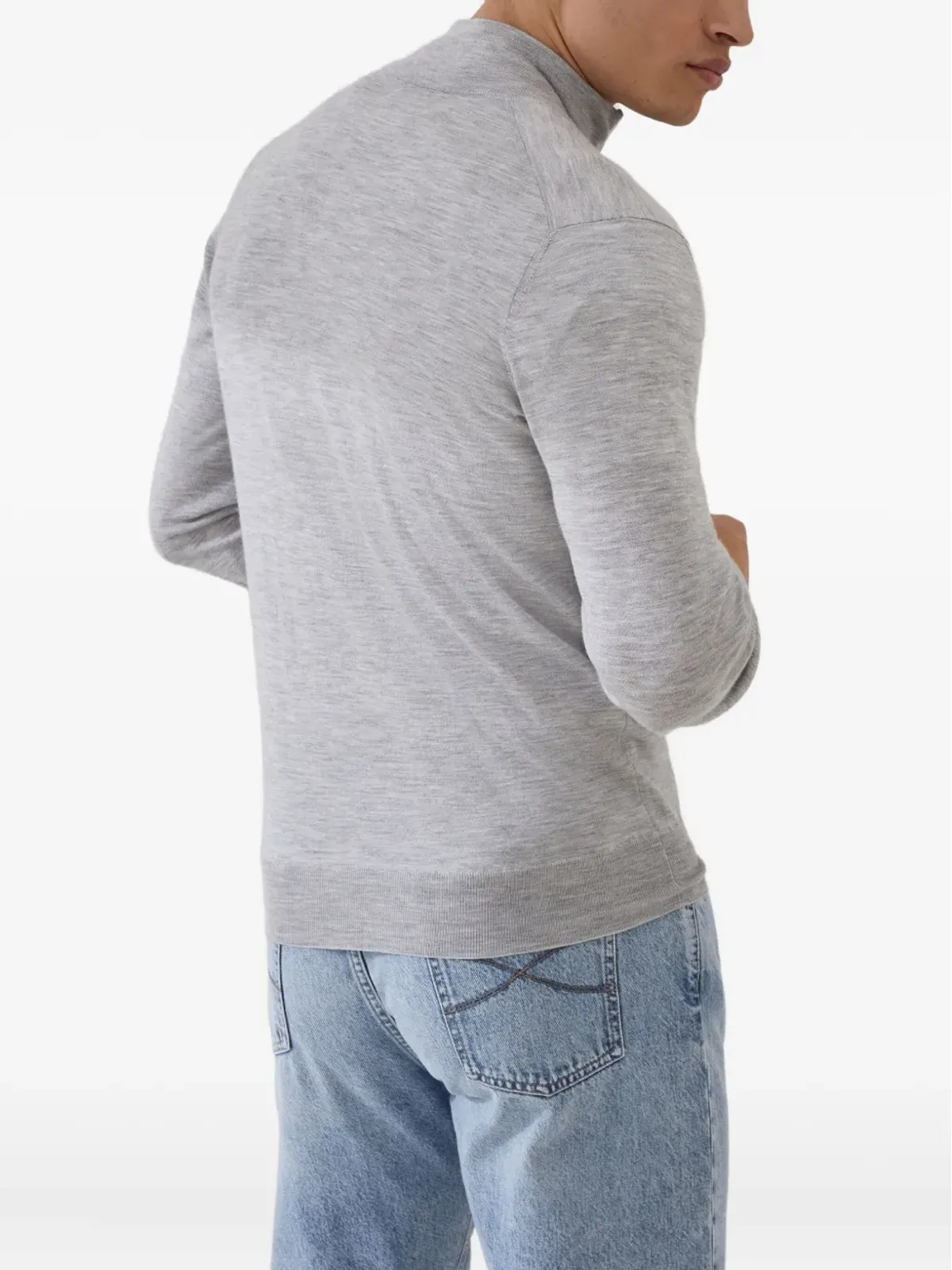 Brunello Cucinelli ジップアップ カシミア・シルク ジャンパー - 画像5