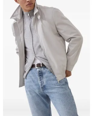 Brunello Cucinelli ジップアップ カシミア・シルク ジャンパー - サムネイル4