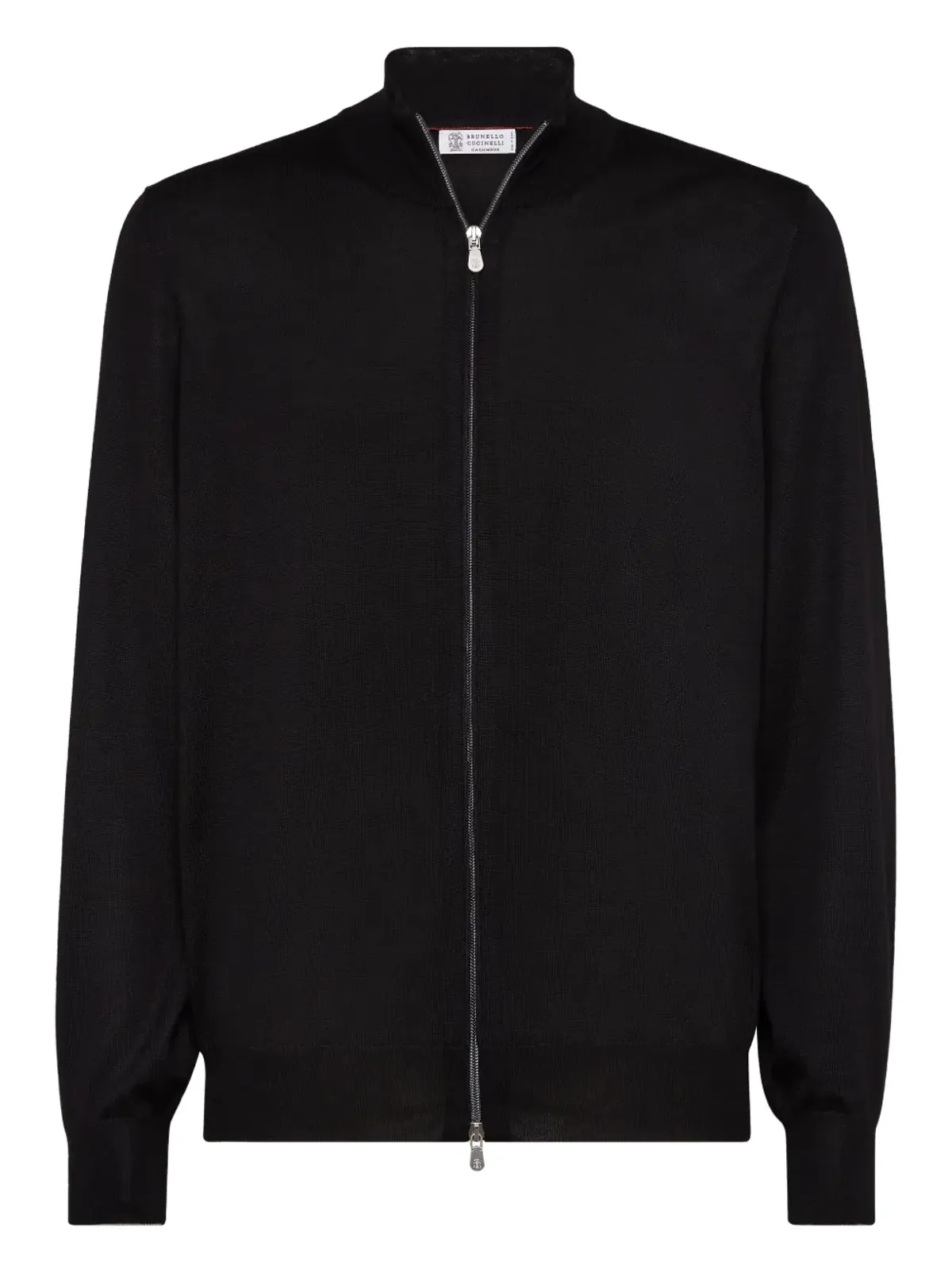 Brunello Cucinelli ジップアップ編みニットカシミヤセーター - 画像1