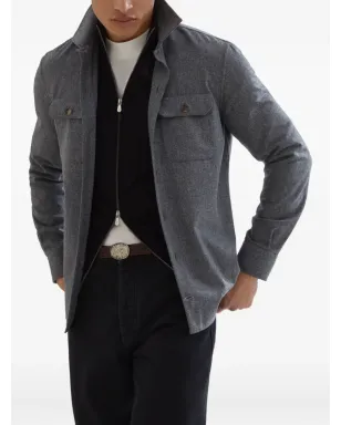 Brunello Cucinelli ジップアップ編みニットカシミヤセーター - サムネイル5