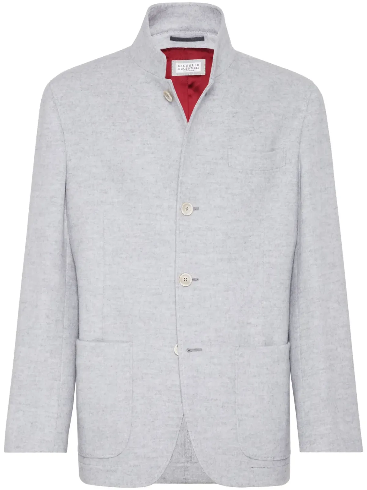 Brunello Cucinelli カシミヤ混 シングルブレストコート - 画像1