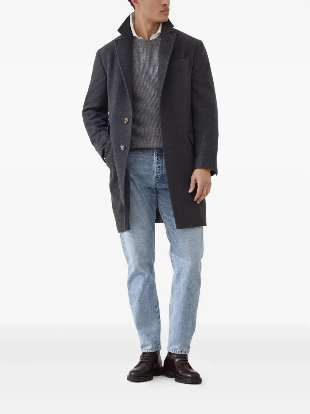 Brunello Cucinelli リブ編みカシミアセーター - 画像2