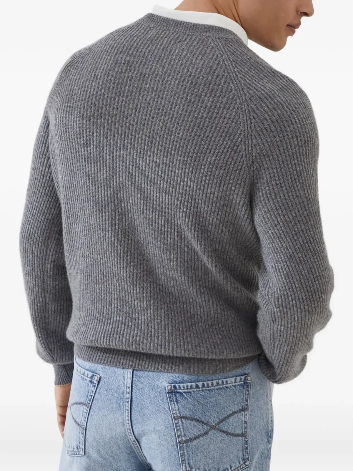 Brunello Cucinelli リブ編みカシミアセーター - 画像4