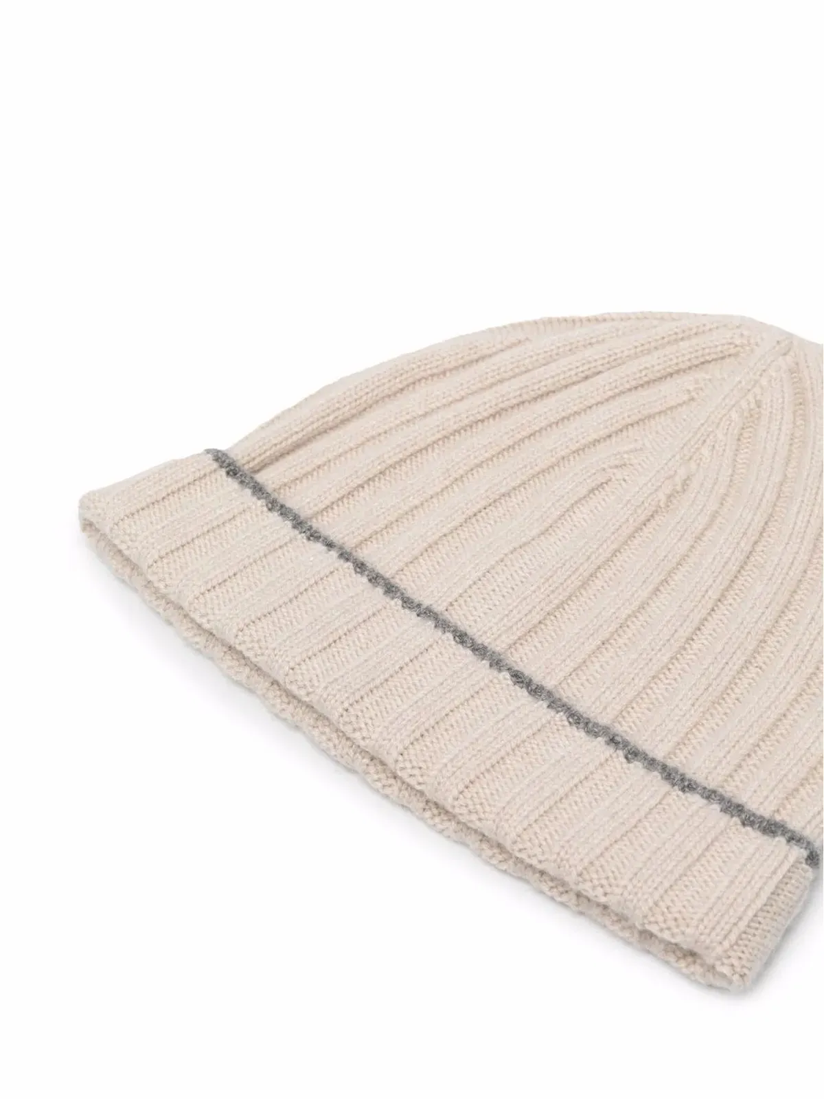 Brunello Cucinelli リブ編みカシミヤビーニー - 画像2
