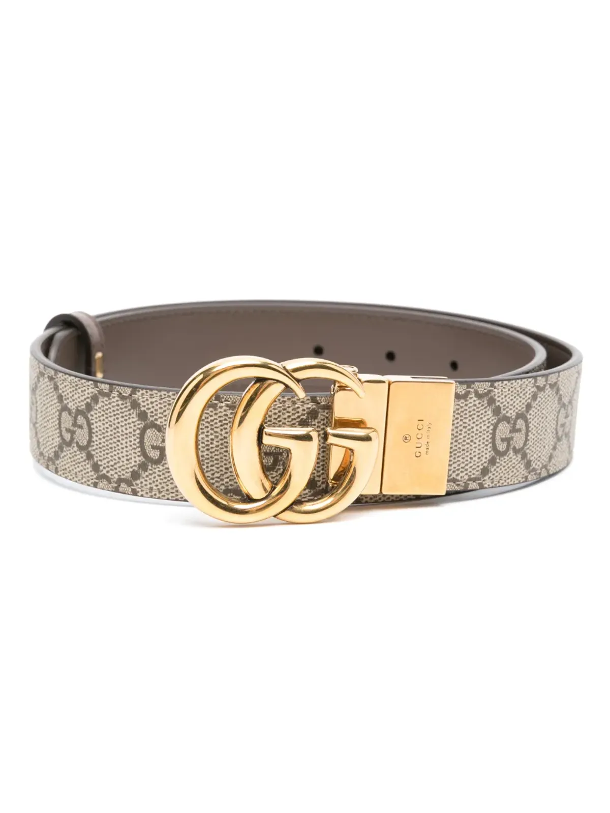 Gucci GG Supreme キャンバス リバーシブル ベルト - 画像1
