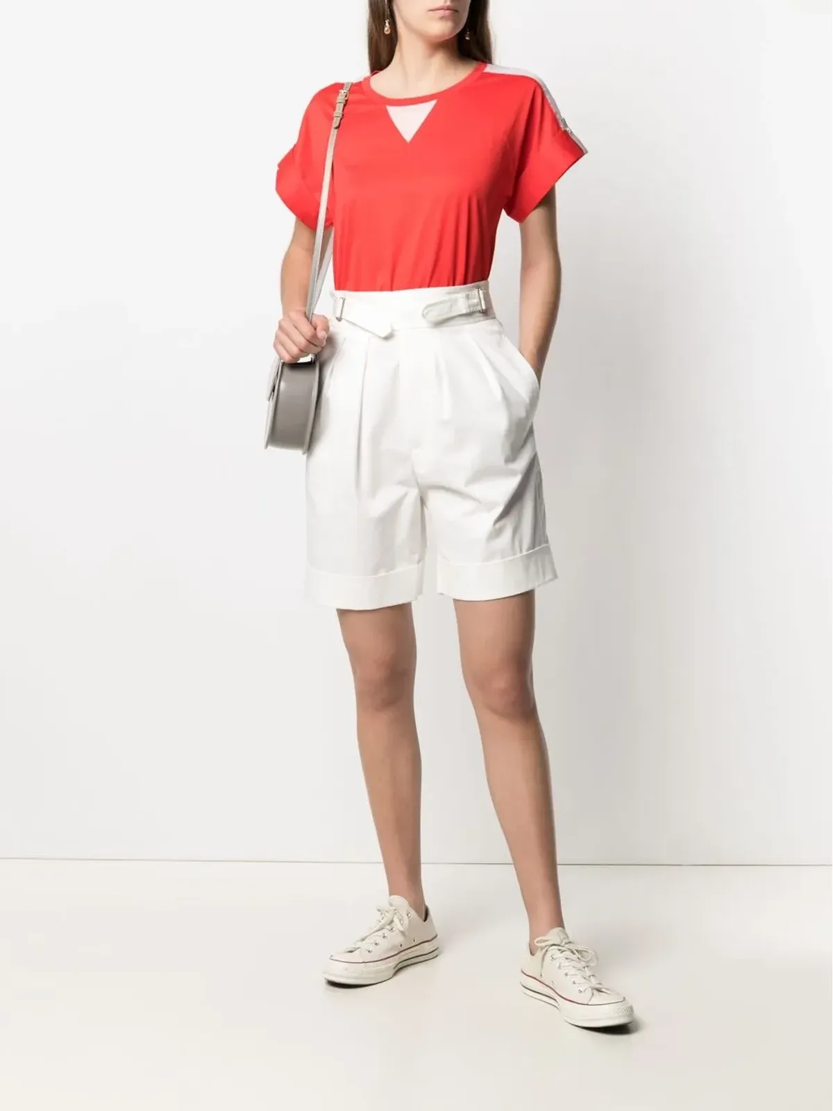 Lorena Antoniazzi コントラストプリント Tシャツ - Red - 画像2