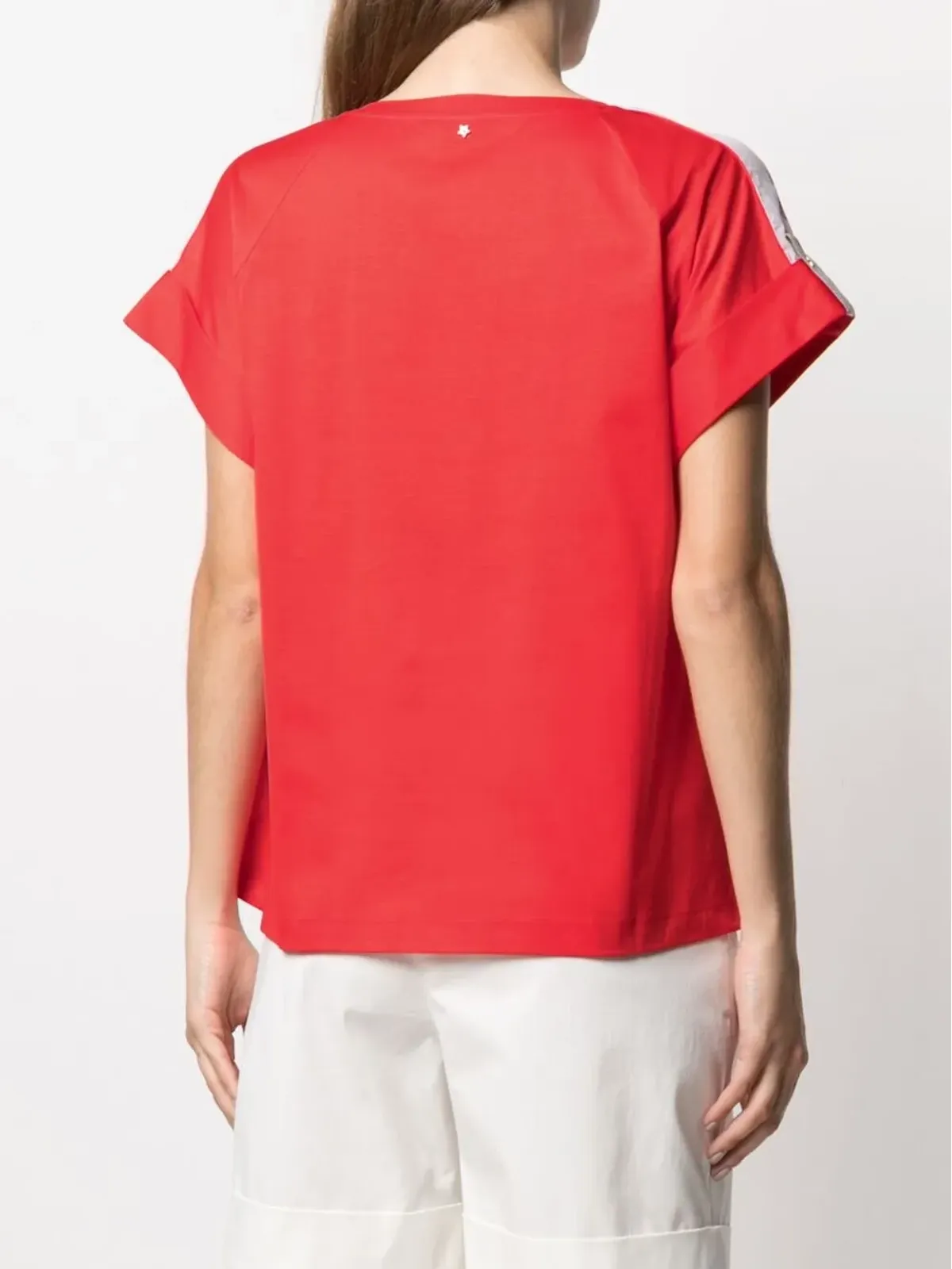 Lorena Antoniazzi コントラストプリント Tシャツ - Red - 画像4