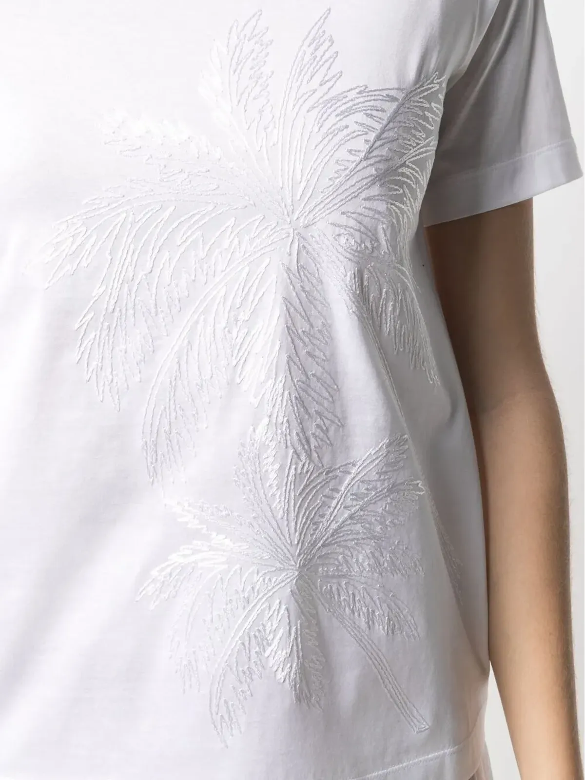 Lorena Antoniazzi 刺繍入りコットンTシャツ - 画像5