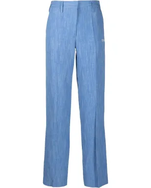 Off-White ロゴプリントストレートレッグパンツ - サムネイル1