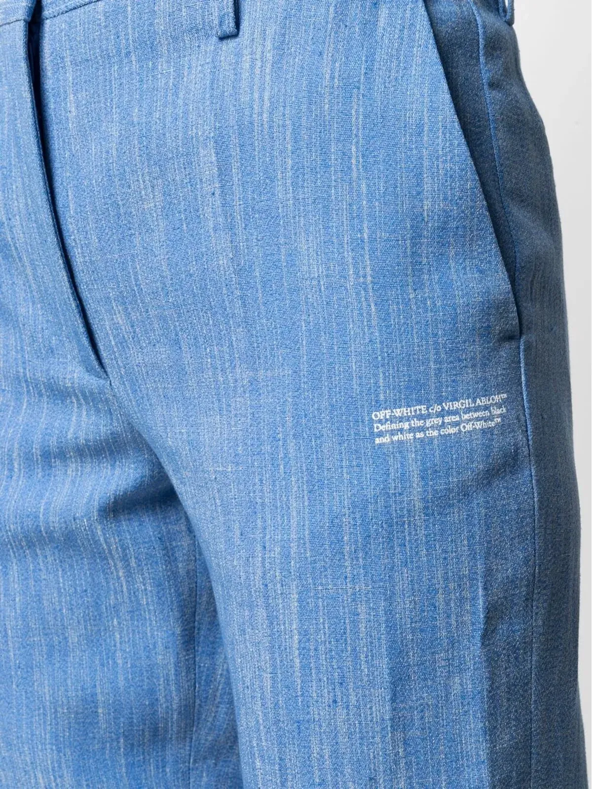 Off-White ロゴプリントストレートレッグパンツ - 画像5