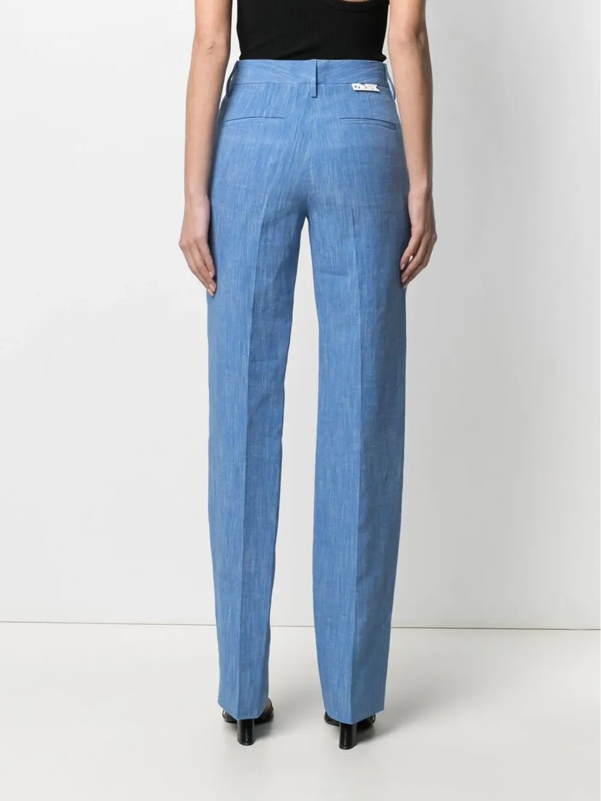 Off-White ロゴプリントストレートレッグパンツ - 画像4