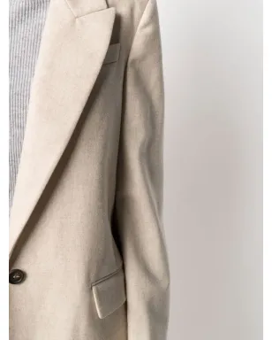 Brunello Cucinelli ピークドラペル・シングルブレスト ブレザー - サムネイル5