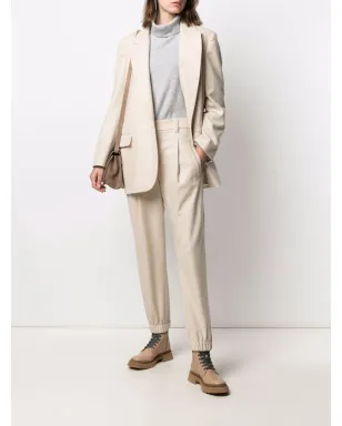 Brunello Cucinelli ピークドラペル・シングルブレスト ブレザー - サムネイル2