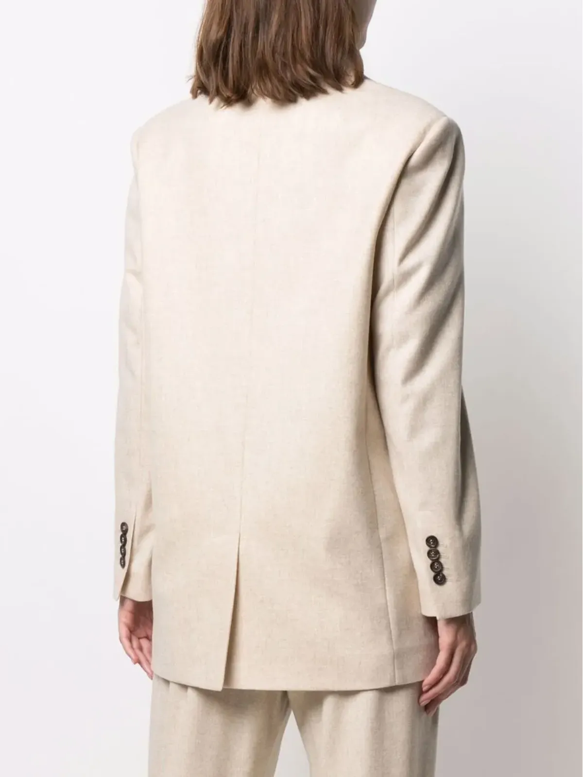 Brunello Cucinelli ピークドラペル・シングルブレスト ブレザー - 画像4