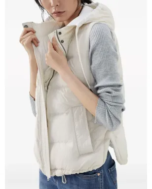 Brunello Cucinelli モニリ ビーズ装飾のパッド入りジレ - サムネイル5