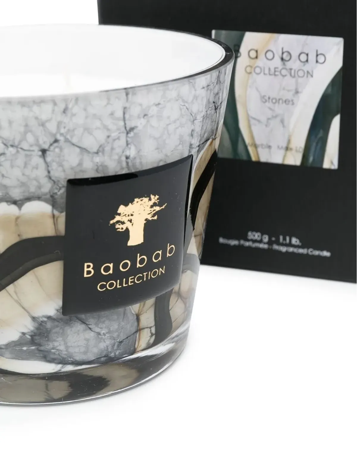 Baobab Collection Stones香り付きキャンドル - グレー - 画像4