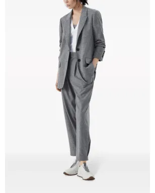 Brunello Cucinelli テーパードレッグ カシミアパンツ - サムネイル2
