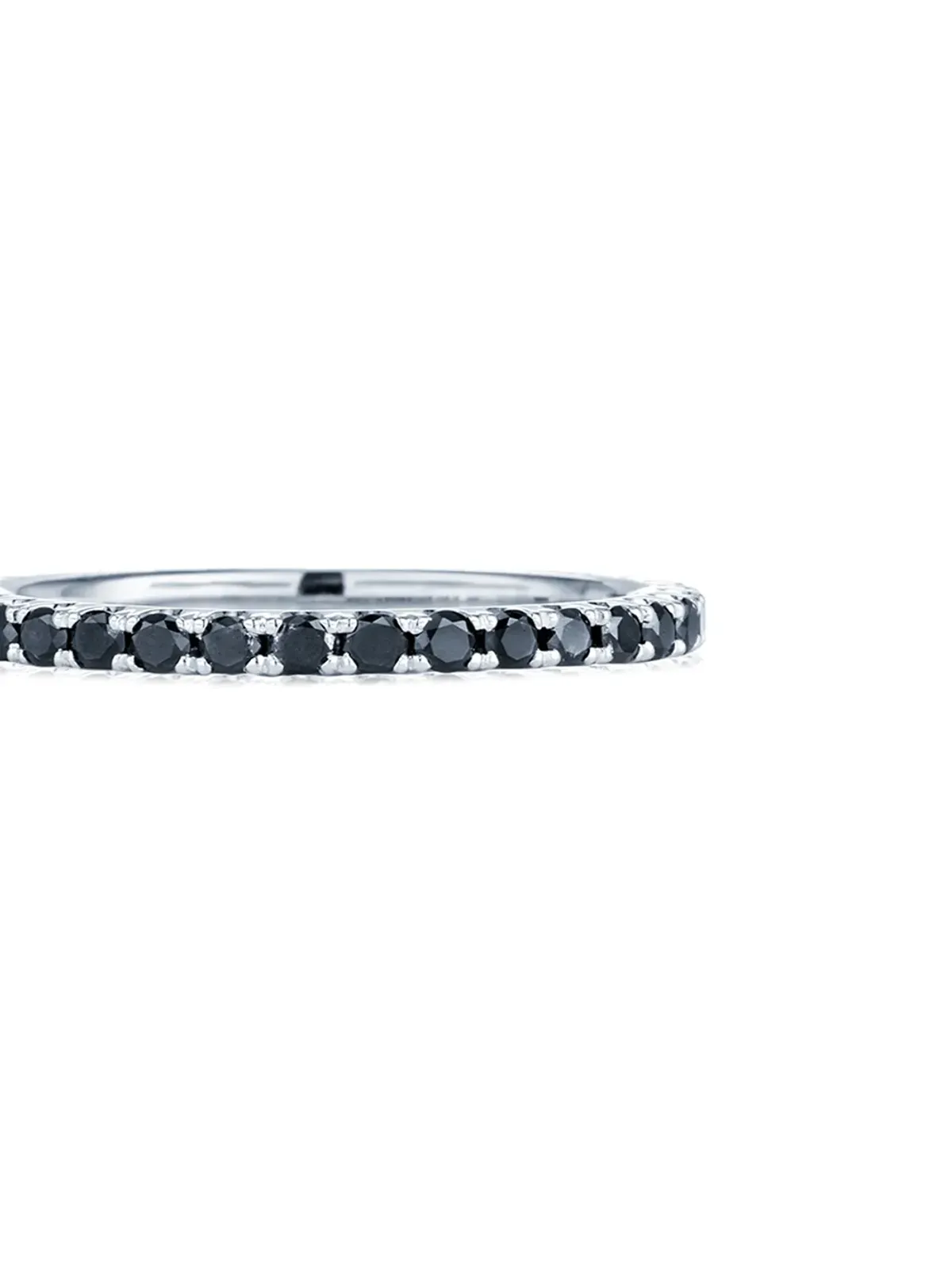 KWIAT 18ktホワイトゴールド ダイヤモンド スタック可能な細身リング - シルバー - 画像3