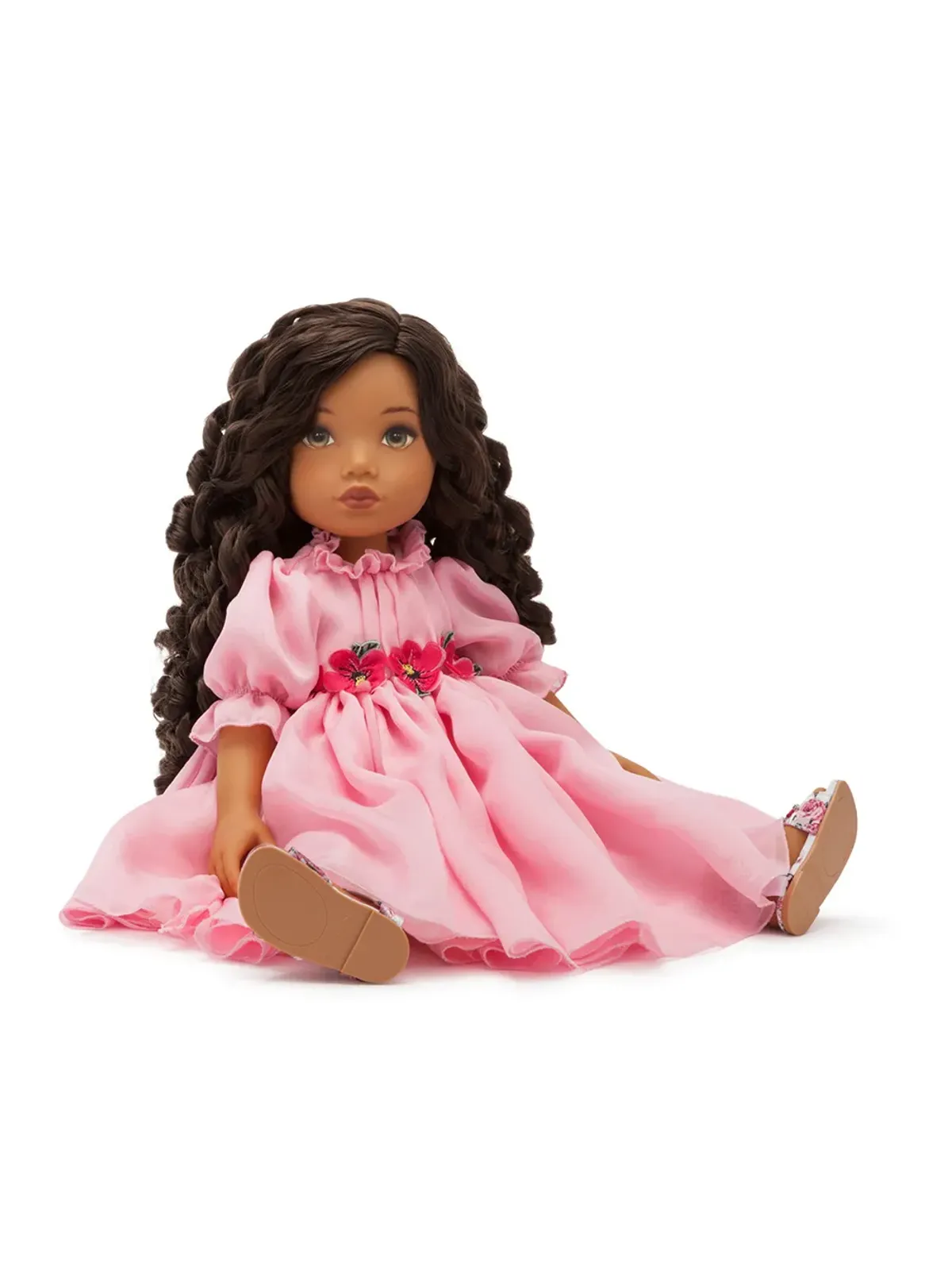Dolce & Gabbana Kids シフォンのドレスを着た人形 - Multicolour - 画像3