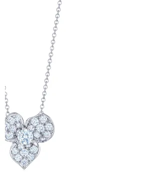 KWIAT 18Kホワイトゴールド ダイヤモンド フローラル ペンダント - シルバー - サムネイル3