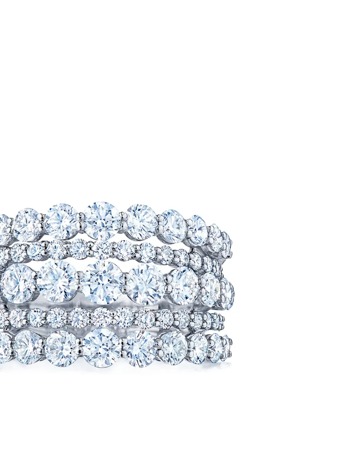 KWIAT ライリック五列ダイヤモンドリング - 画像2