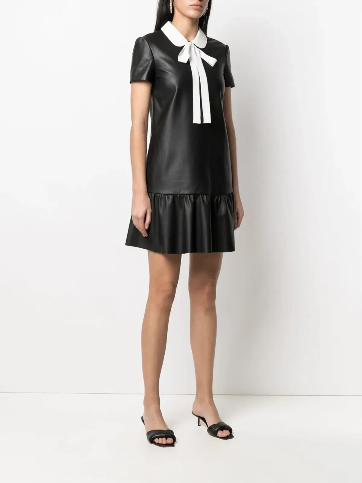 RED Valentino ツートーン リボンディテールドレス - 画像3