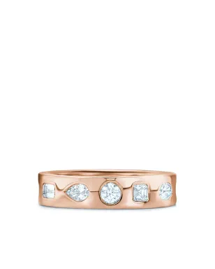 KWIAT ローズゴールド18K ダイヤモンド スタックリング ピンク - サムネイル1
