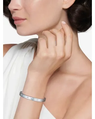 KWIAT 18Kホワイトゴールド スタック可能 ファンシーシェイプ ダイヤモンド バングル - シルバー - サムネイル2