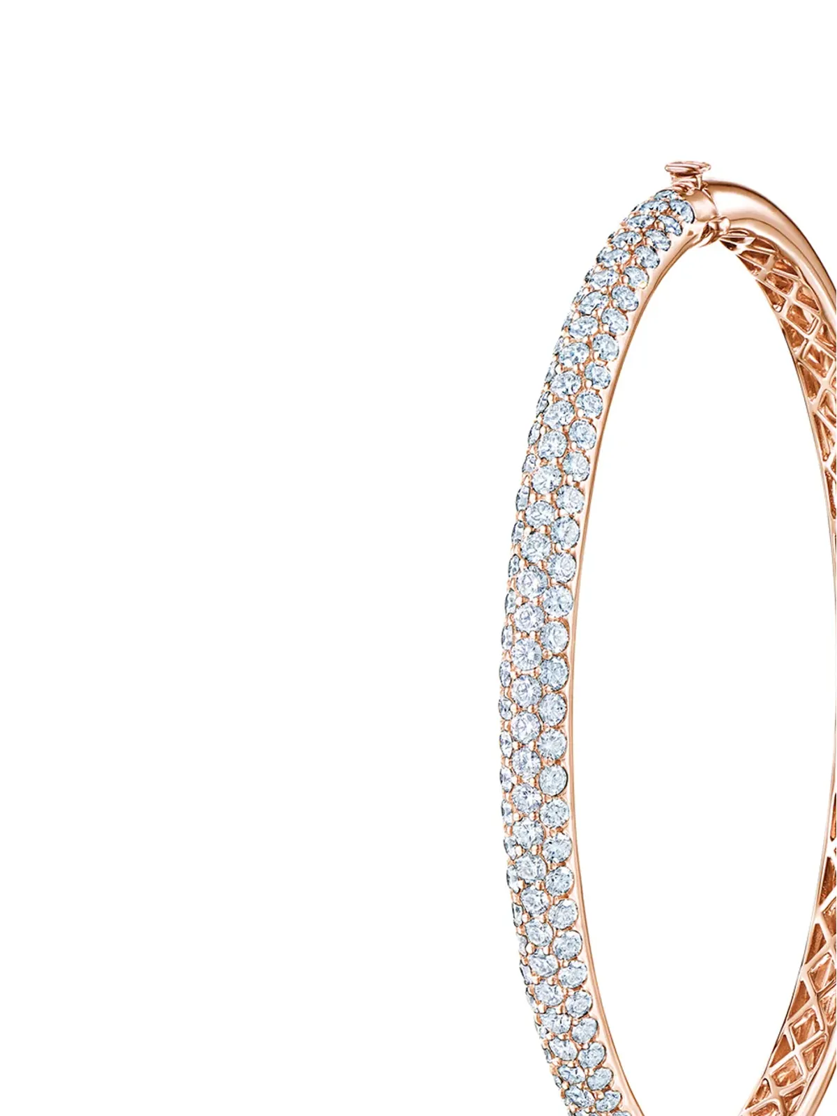 KWIAT ムーンライト 18kt ローズゴールド ダイヤモンド バングル - 画像3