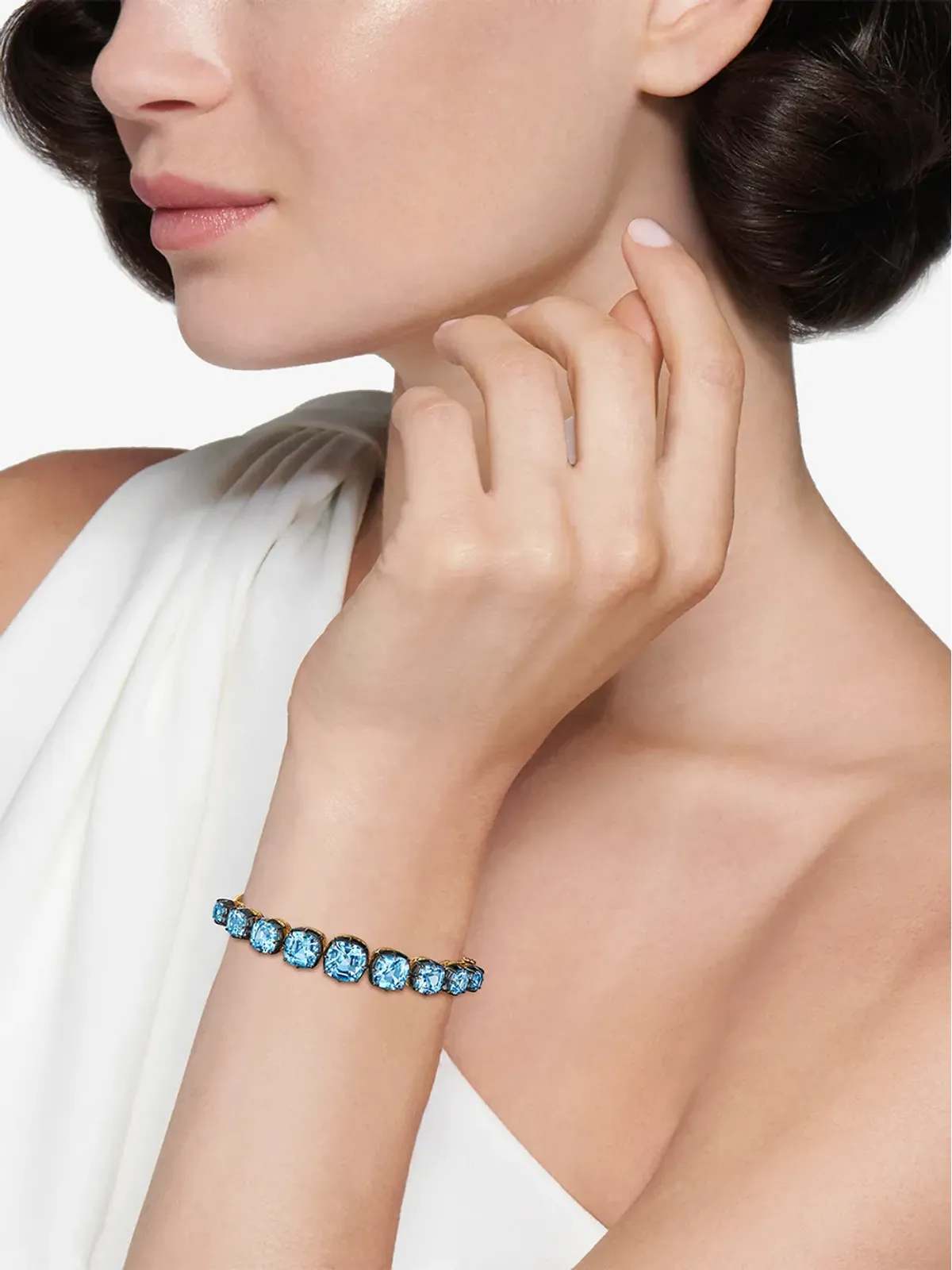 FRED LEIGHTON 18kt イエローゴールド クッションカット トパーズ コレクション バングル - 画像2