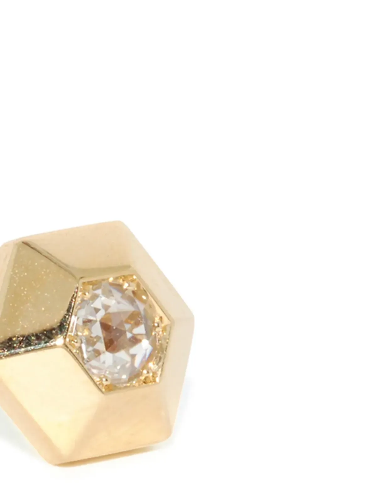 FRED LEIGHTON 18kt イエローゴールド ダイヤモンド 六角形スタッドピアス - 画像3
