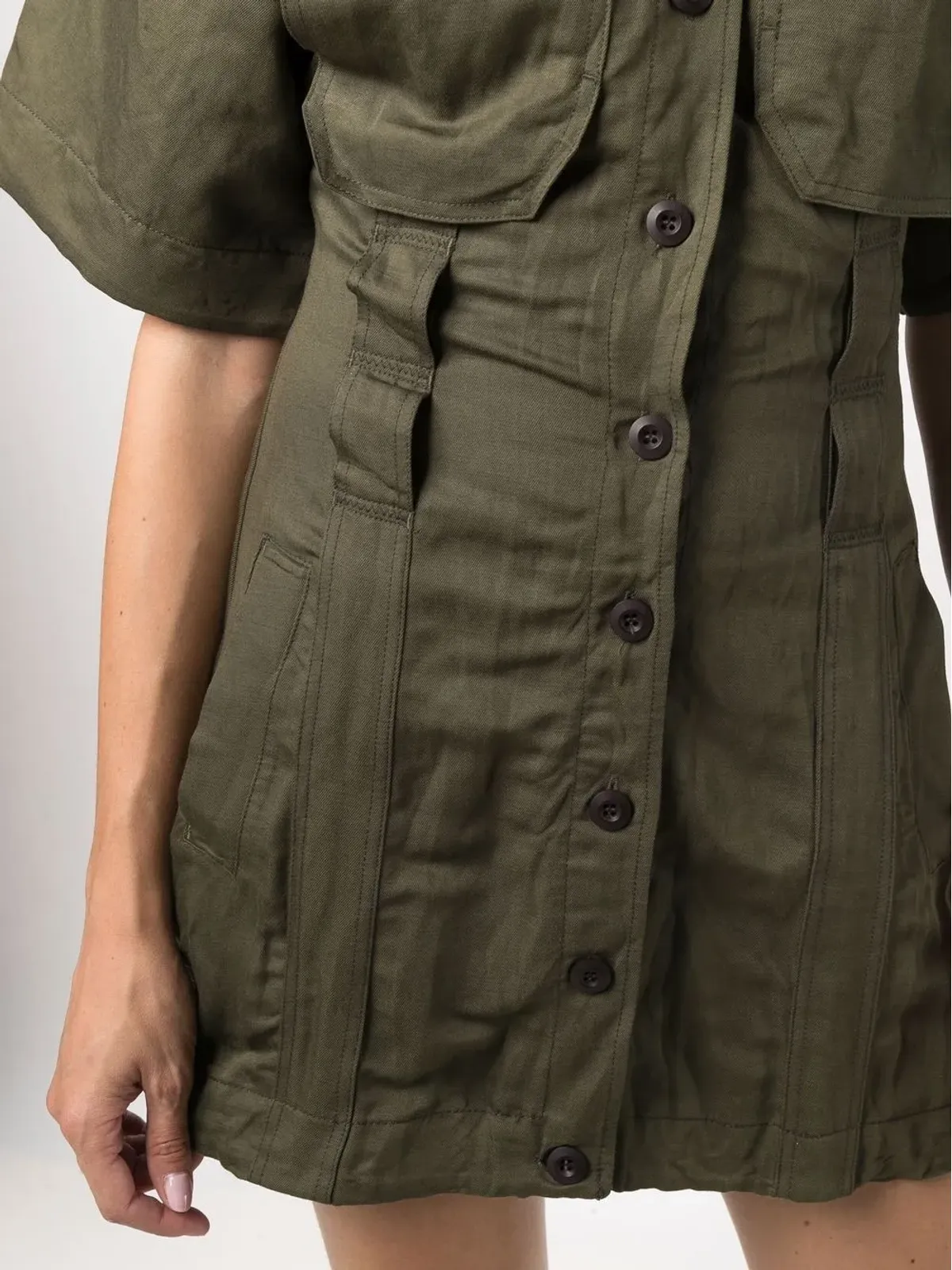 Diesel マルチポケット ツイル シャツドレス - 画像5