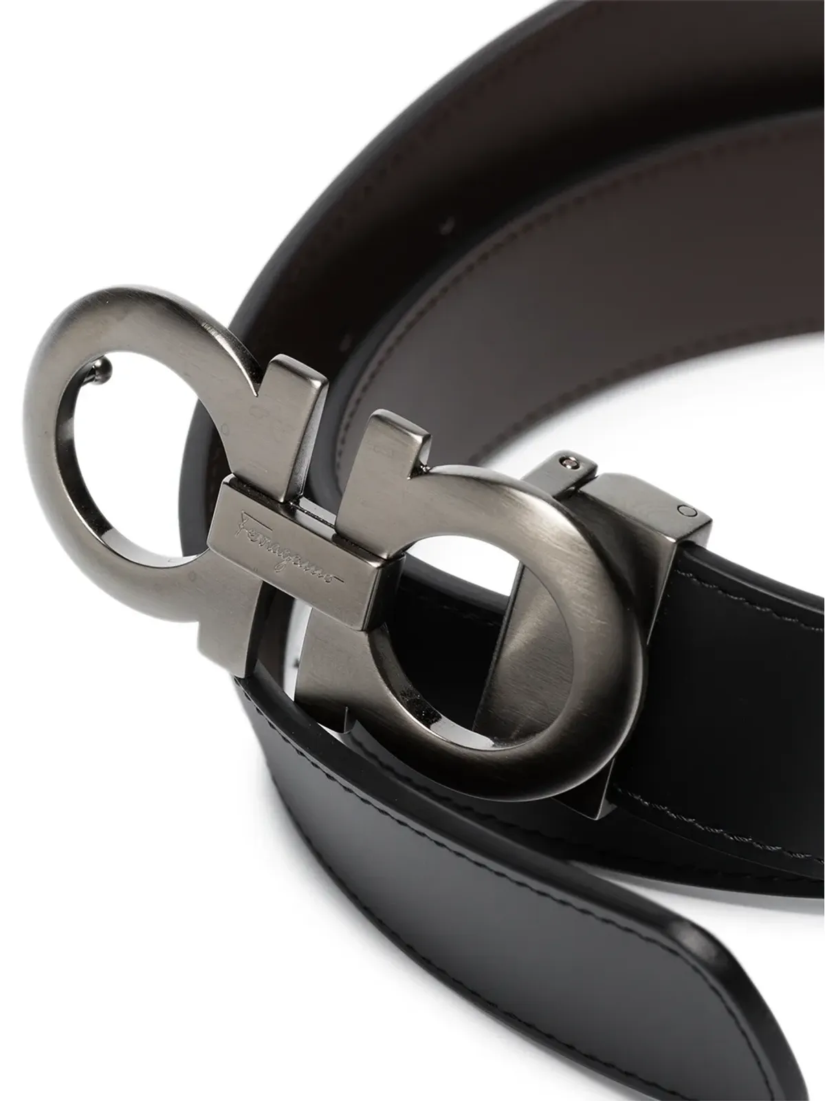 Ferragamo ロゴバックル レザーベルト - 画像3
