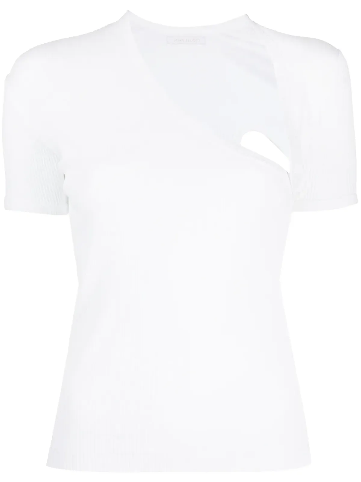 John Elliott アシンメトリックネックTシャツ - 画像1