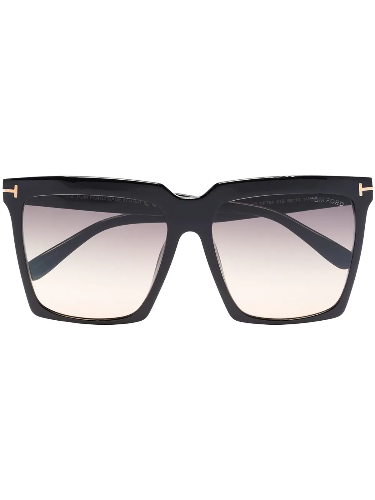 TOM FORD Eyewear サブリナ スクエアフレーム サングラス - ブラック - 画像1
