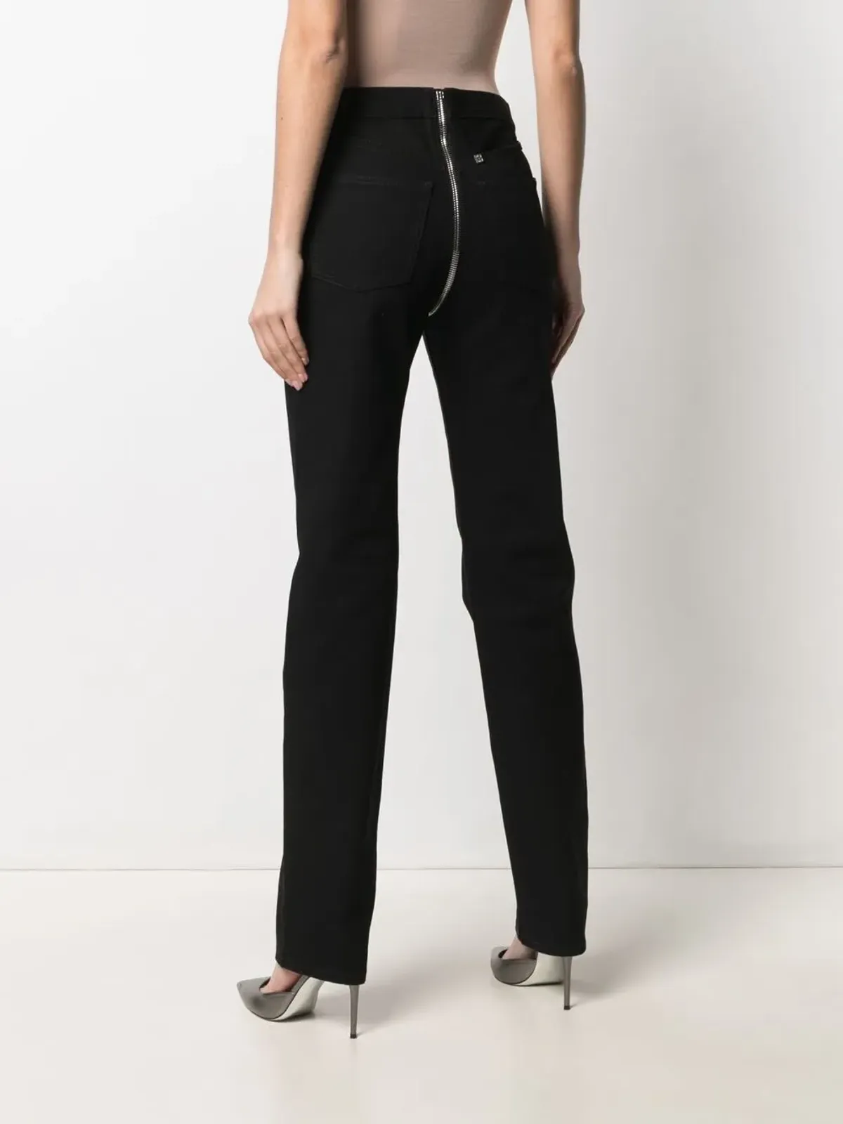 Givenchy スリムカット ジップディテール デニムジーンズ - 画像4