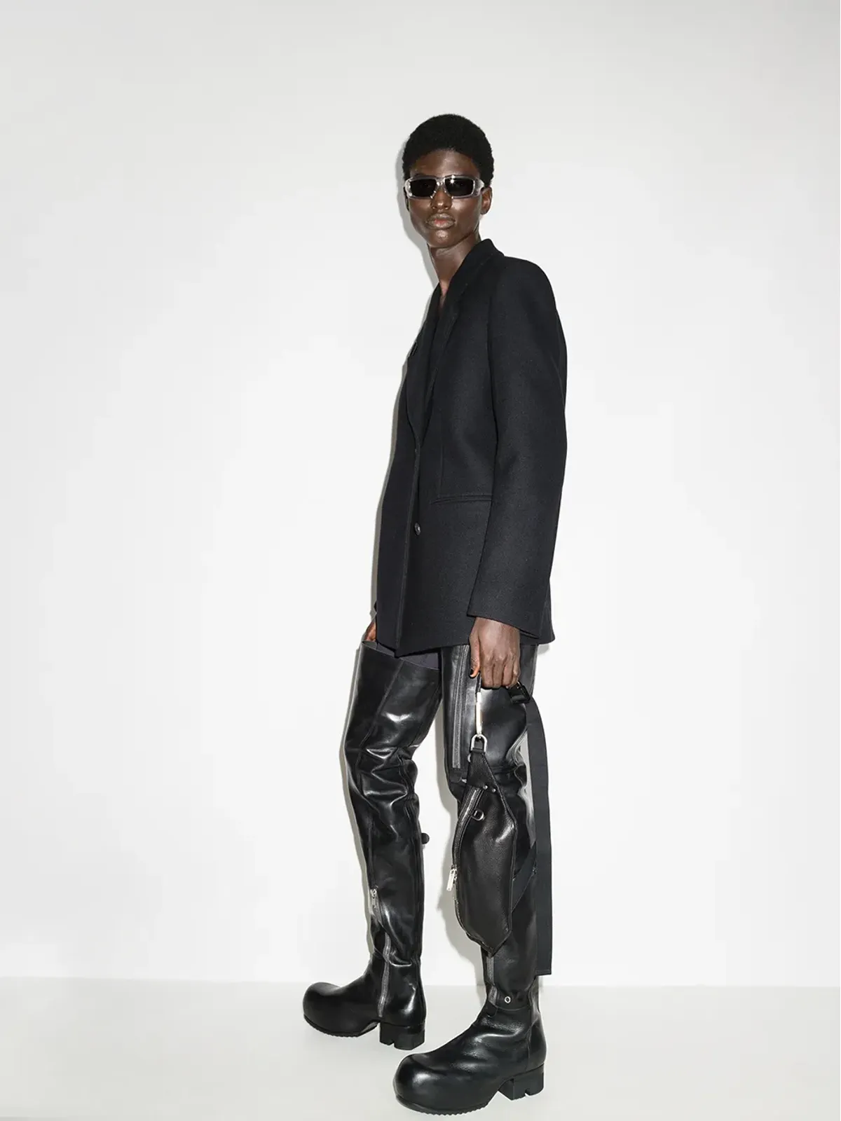 Rick Owens スクエアフレーム サングラス - 画像5