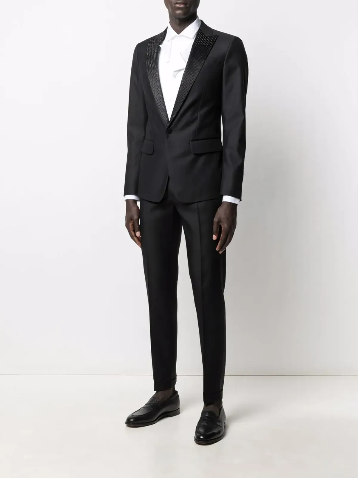 DSQUARED2 クリスタル装飾 シングルブレストスーツ - 画像2