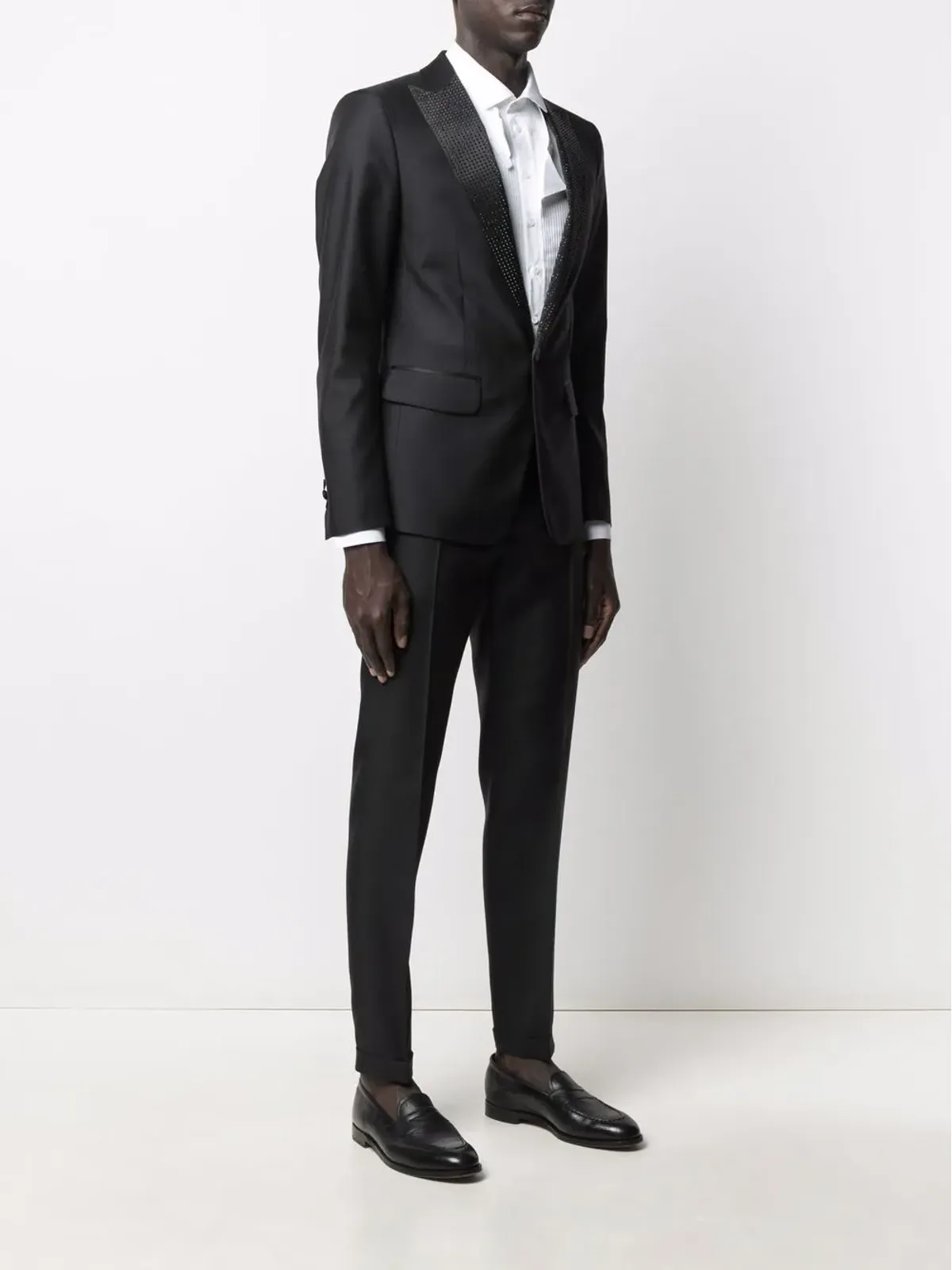 DSQUARED2 クリスタル装飾 シングルブレストスーツ - 画像3