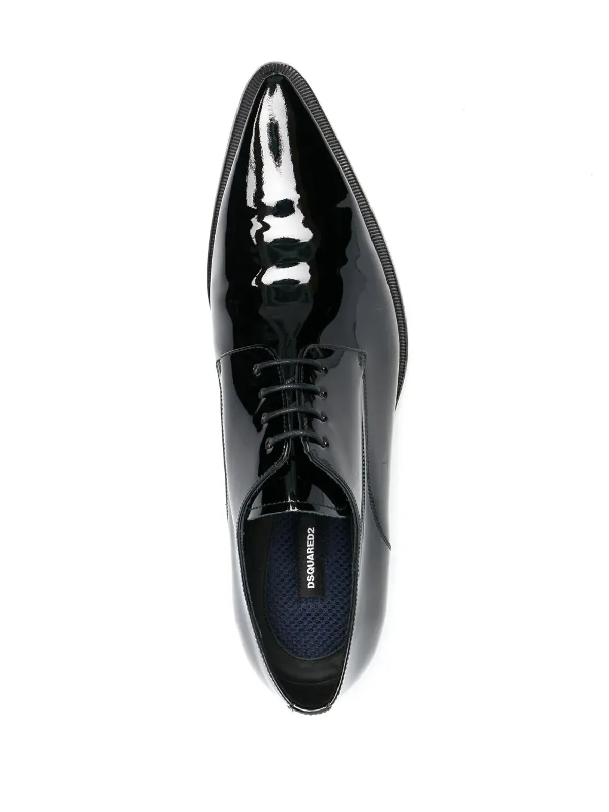 DSQUARED2 パテントレザー ダービーシューズ - ブラック - 画像4