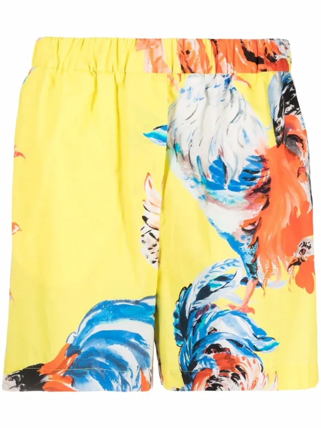 MSGM MSGM 鶏柄ショートパンツの商品画像