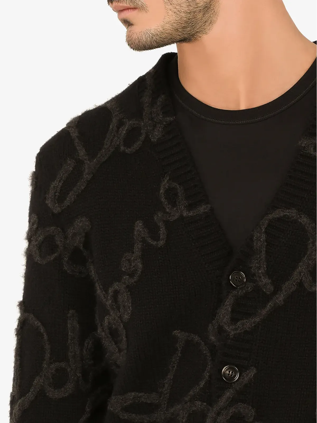 Dolce & Gabbana ロゴ刺繍カーディガン - 画像5