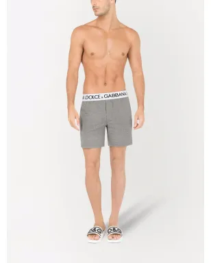 Dolce & Gabbana ロゴ入りウエストバンド ボクサーショーツ グレー - サムネイル2