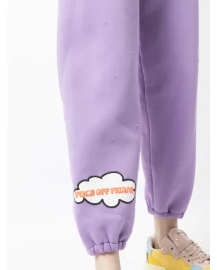 Natasha Zinko slogan-patch track trousers - サムネイル5