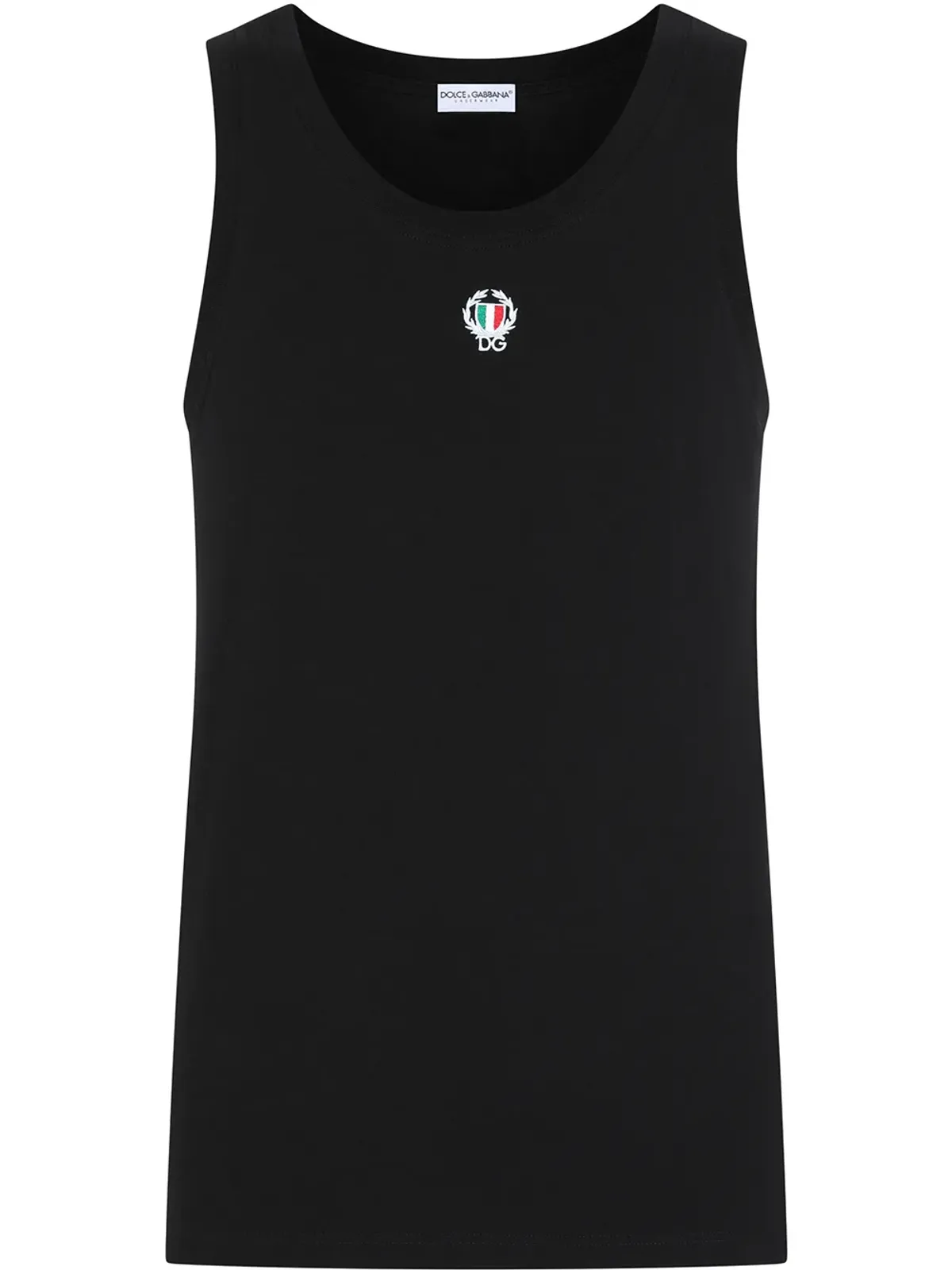 Dolce & Gabbana ストレッチコットン タンクトップ - ブラック - 画像1