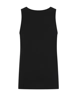 Dolce & Gabbana ストレッチコットン タンクトップ - ブラック - サムネイル3