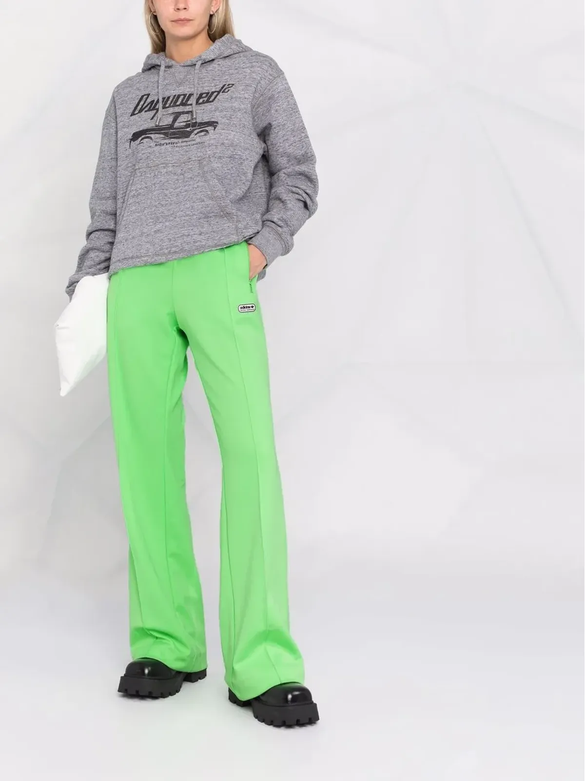 DSQUARED2 トラックプリント フーディー - 画像2