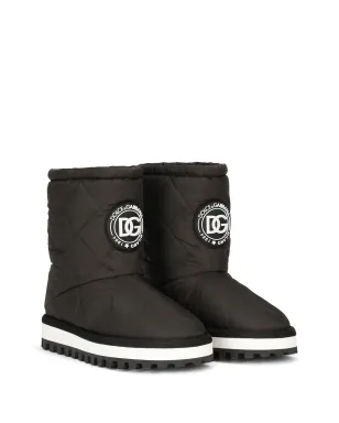 Dolce & Gabbana ロゴパッチ付きパディッドブーツ ブラック - サムネイル2