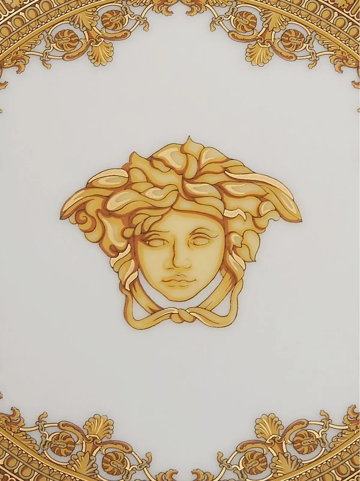Versace Baroque Nero plate - White - 画像5